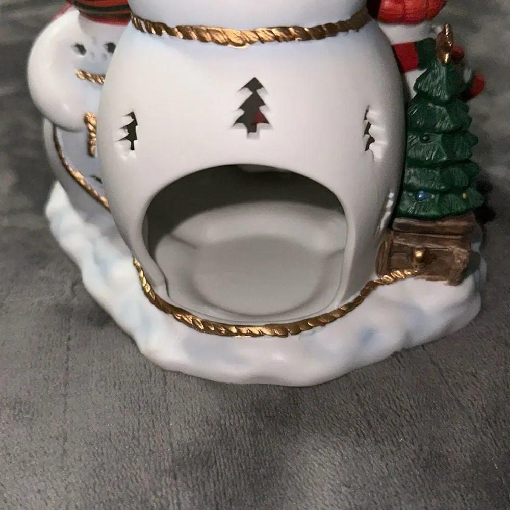 PartyLite P9892 snowman Tealight holiday , Christmas